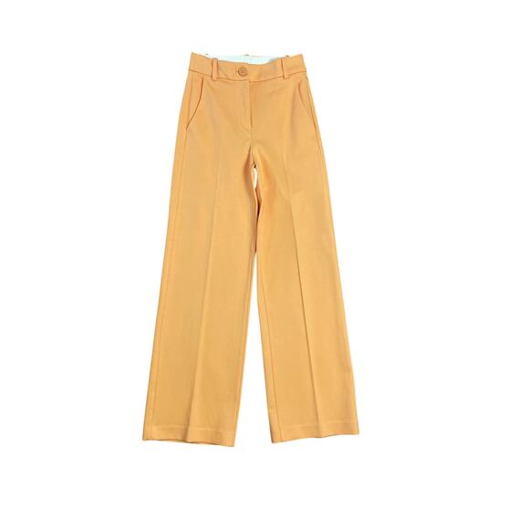 NWT Tommy Hilfiger Pastel Orange High Rise Suit Dress Slack Wide Leg Pants SZ 2 - Picture 1 of 6